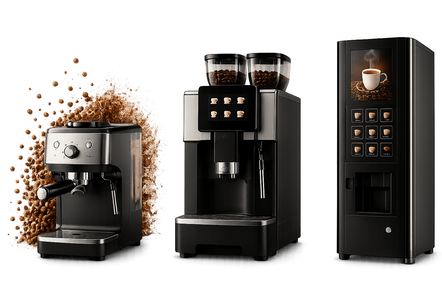 Máquinas de café: doméstica, profesional y vending