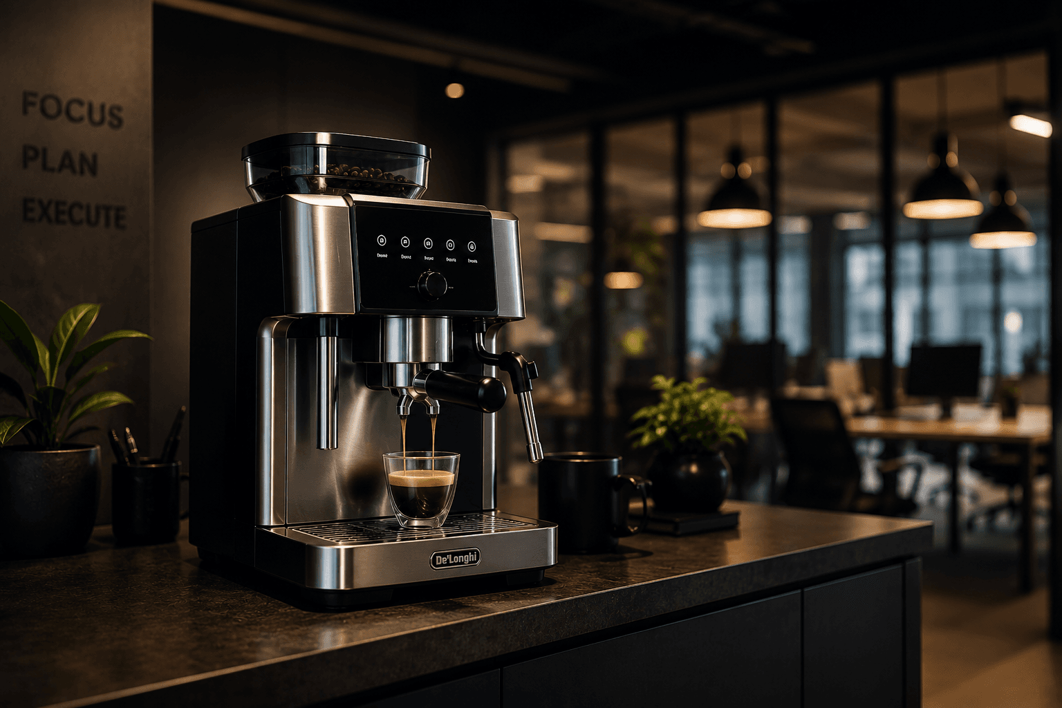 Máquinas de café en una oficina